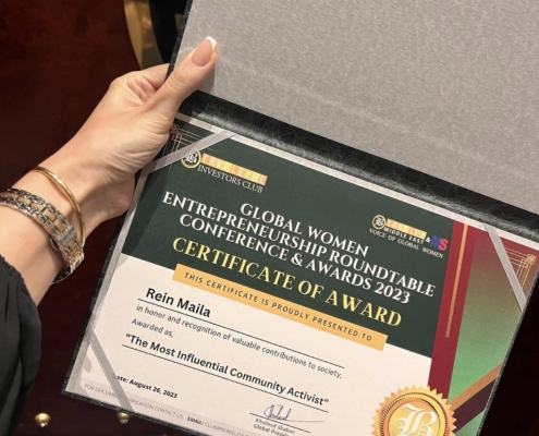 Certificate of Global Woman Award